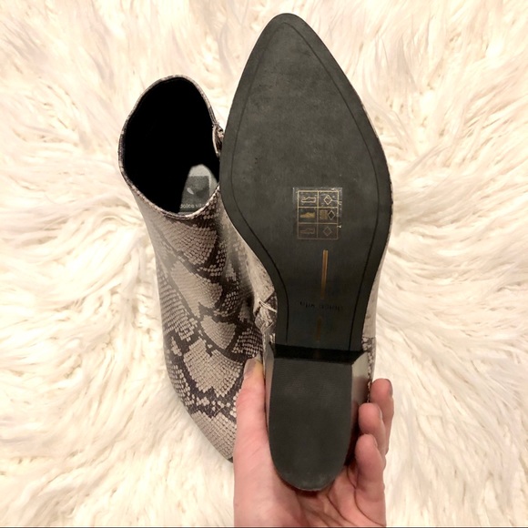 DOLCE VITA Snakeskin Block Heel Ankle Booties 9.5 - Picture 6 of 8